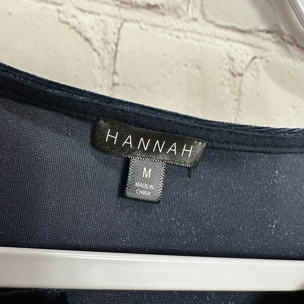Hannah blue velour